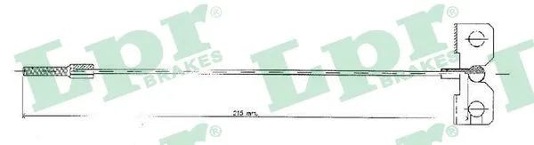 Cable Pull, parking brake (C0485B)