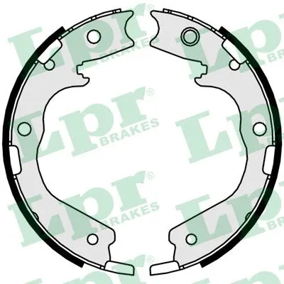 Brake Shoe Set, parking brake (01078)