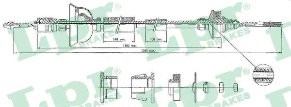 Cable Pull, clutch control (C0171C)