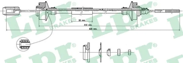 Cable Pull, clutch control (C0150C)