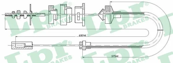 Cable Pull, clutch control (C0523C)