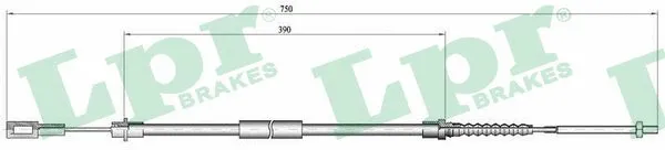 Cable Pull, parking brake (C0643B)