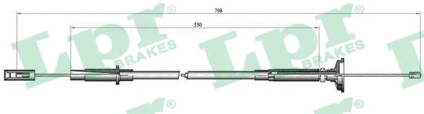 Cable Pull, clutch control (C0261C)