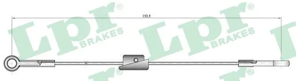 Cable Pull, parking brake (C0222B)