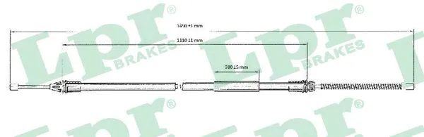 Cable Pull, parking brake (C0720B)