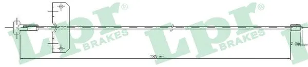 Cable Pull, parking brake (C0751B)