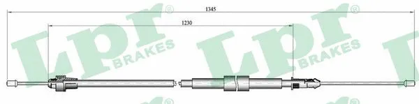 Cable Pull, parking brake (C0138B)