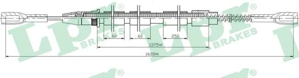 Cable Pull, parking brake (C0797B)