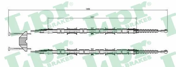 Cable Pull, parking brake (C0655B)