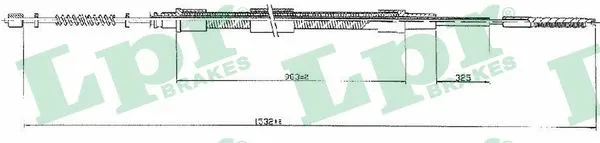 Cable Pull, parking brake (C0802B)