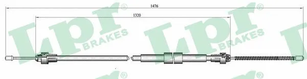 Cable Pull, parking brake (C0137B)