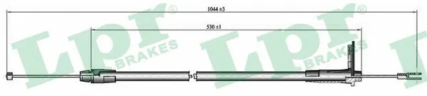 Cable Pull, parking brake (C0415B)
