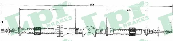 Cable Pull, parking brake (C0145B)