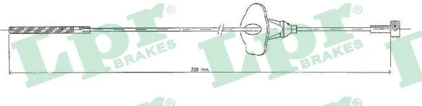 Cable Pull, parking brake (C0251B)