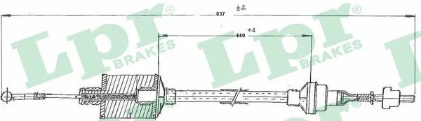 Cable Pull, clutch control (C0159C)