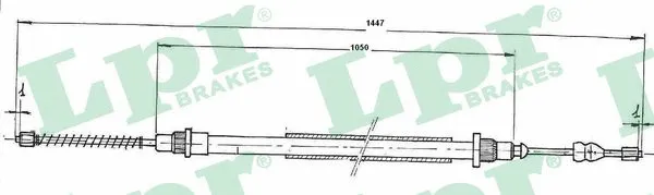 Cable Pull, parking brake (C0745B)