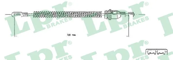Cable Pull, parking brake (C0543B)