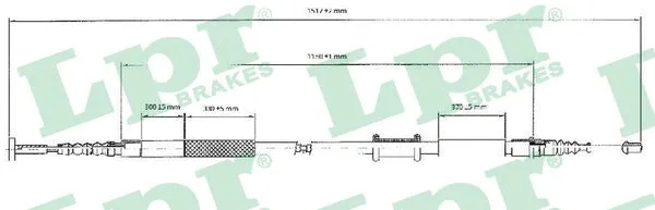 Cable Pull, parking brake (C0086B)