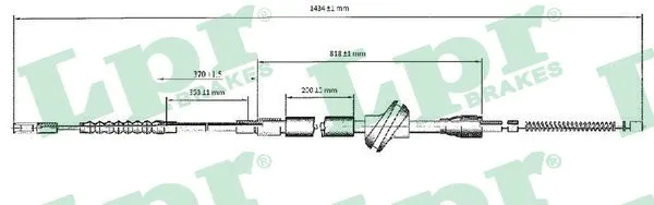Cable Pull, parking brake (C0032B)