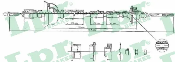 Cable Pull, clutch control (C0315C)