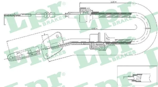 Cable Pull, clutch control (C0064C)