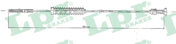 Cable Pull, parking brake (C0850B)