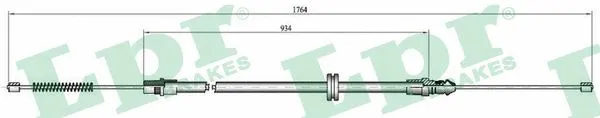 Cable Pull, parking brake (C0708B)