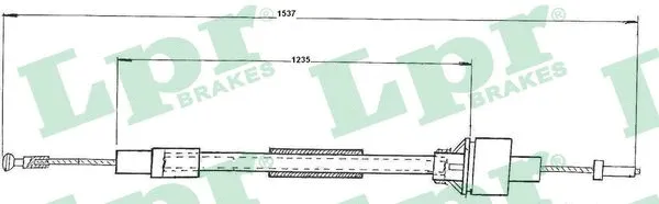 Cable Pull, clutch control (C0093C)