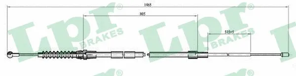 Cable Pull, parking brake (C0064B)