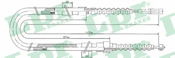 Cable Pull, parking brake (C0031B)