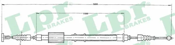 Cable Pull, parking brake (C0155B)