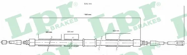 Cable Pull, parking brake (C0039B)