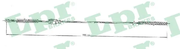 Cable Pull, parking brake (C0548B)