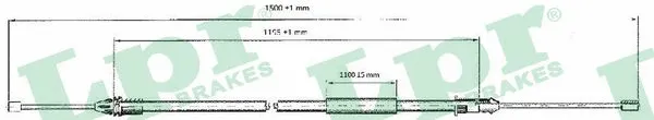 Cable Pull, parking brake (C0402B)