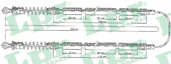 Cable Pull, parking brake (C0203B)