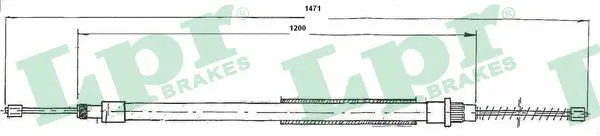 Cable Pull, parking brake (C0624B)