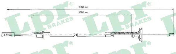 Cable Pull, clutch control (C0263C)