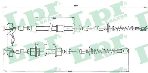 Cable Pull, parking brake (C0572B)