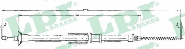 Cable Pull, parking brake (C0200B)
