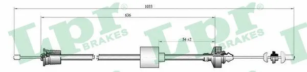 Cable Pull, clutch control (C0192C)
