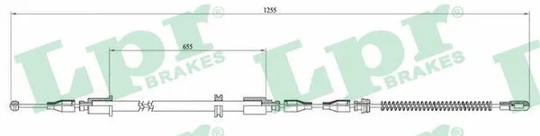 Cable Pull, parking brake (C0545B)