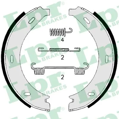 Brake Shoe Set, parking brake (08740)