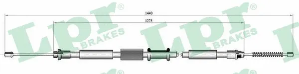 Cable Pull, parking brake (C0342B)