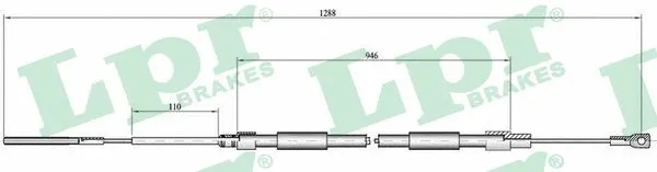 Cable Pull, parking brake (C0085B)