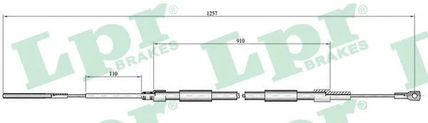 Cable Pull, parking brake (C0084B)