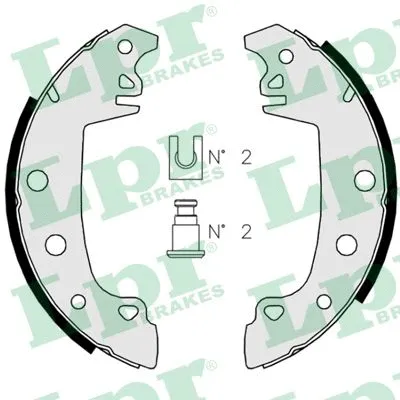 Brake Shoe Set (02850)