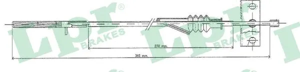 Cable Pull, parking brake (C0088B)