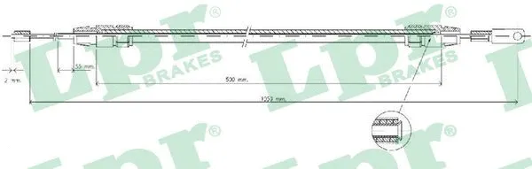 Cable Pull, parking brake (C0012B)