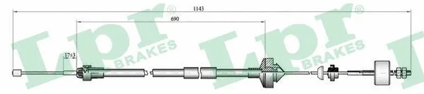 Cable Pull, clutch control (C0277C)