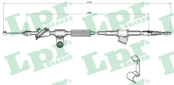 Cable Pull, parking brake (C0347B)